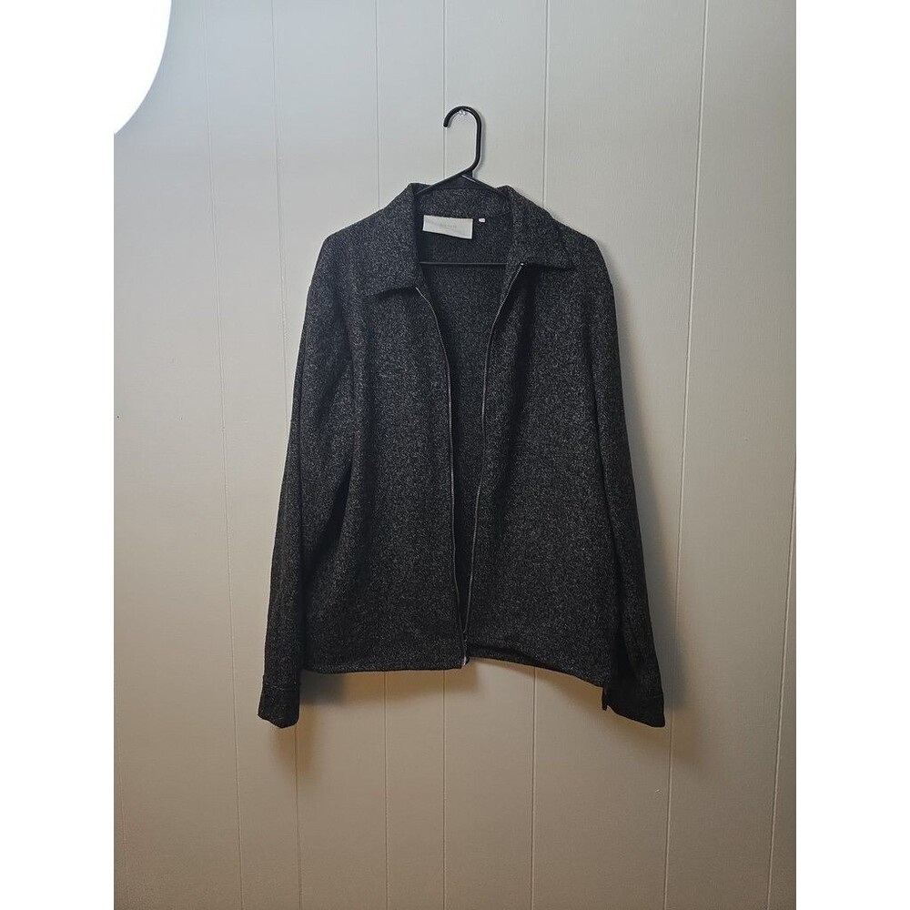 AMBIG Men's Textured Zip-Up Jacket Size L